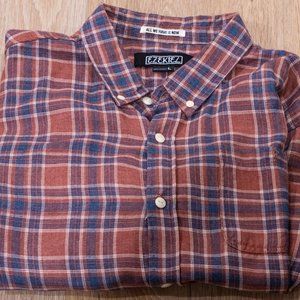 Men's Ezekiel Flannel Shirt - Size L - Nice Condition - Casual Comfort